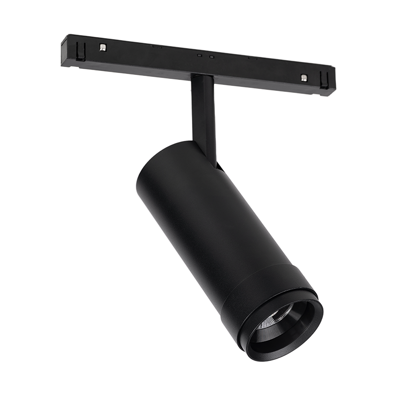 ACA Lighting MATTE NEGRU MAGNETIC ZOOMABLE SPOT 48V DC 20W 4000K Alb neutru 1680LM MAX. 20-50° OSRAM RA90 Φ58*152MM