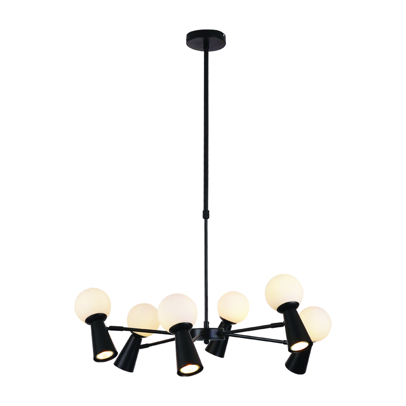 Pendul gu10 negru cu adaptor sina mono 3987