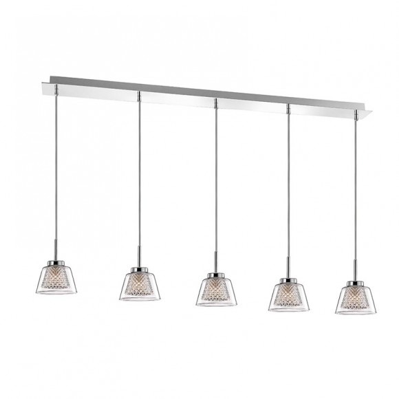 Lustra Nova Luce Radon 54W 3000K dimabil suspendat negru-auriu 9186948