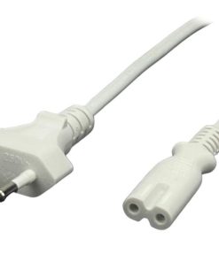 POS AC cable C7-QT8[2,5A]-CEE7/16-YJ01[2,5A] H03VVH2-F2G0,75 L=1500 white