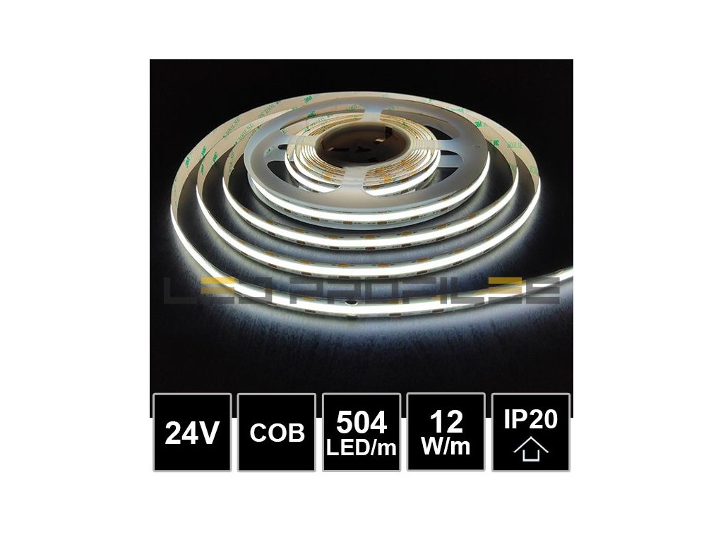 Banda led COB RGB+4000K 16w/m 896led/m IP20 24V 5M Ledprofiles LS344