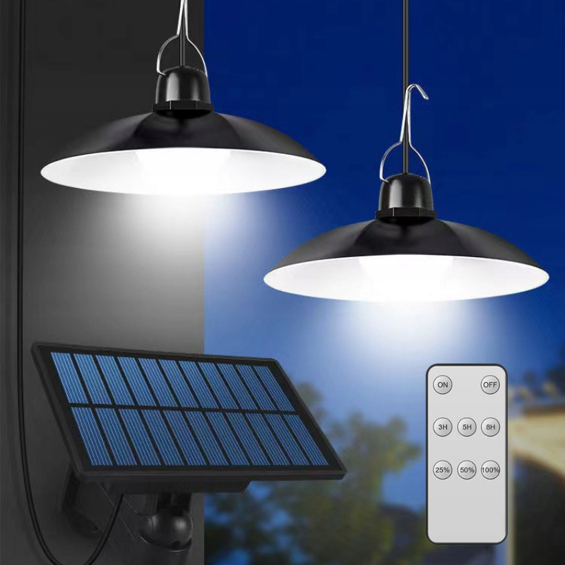 Lampa solara led hig bay pt.suprafete inalte x2 cu telecomanda Master led 0304