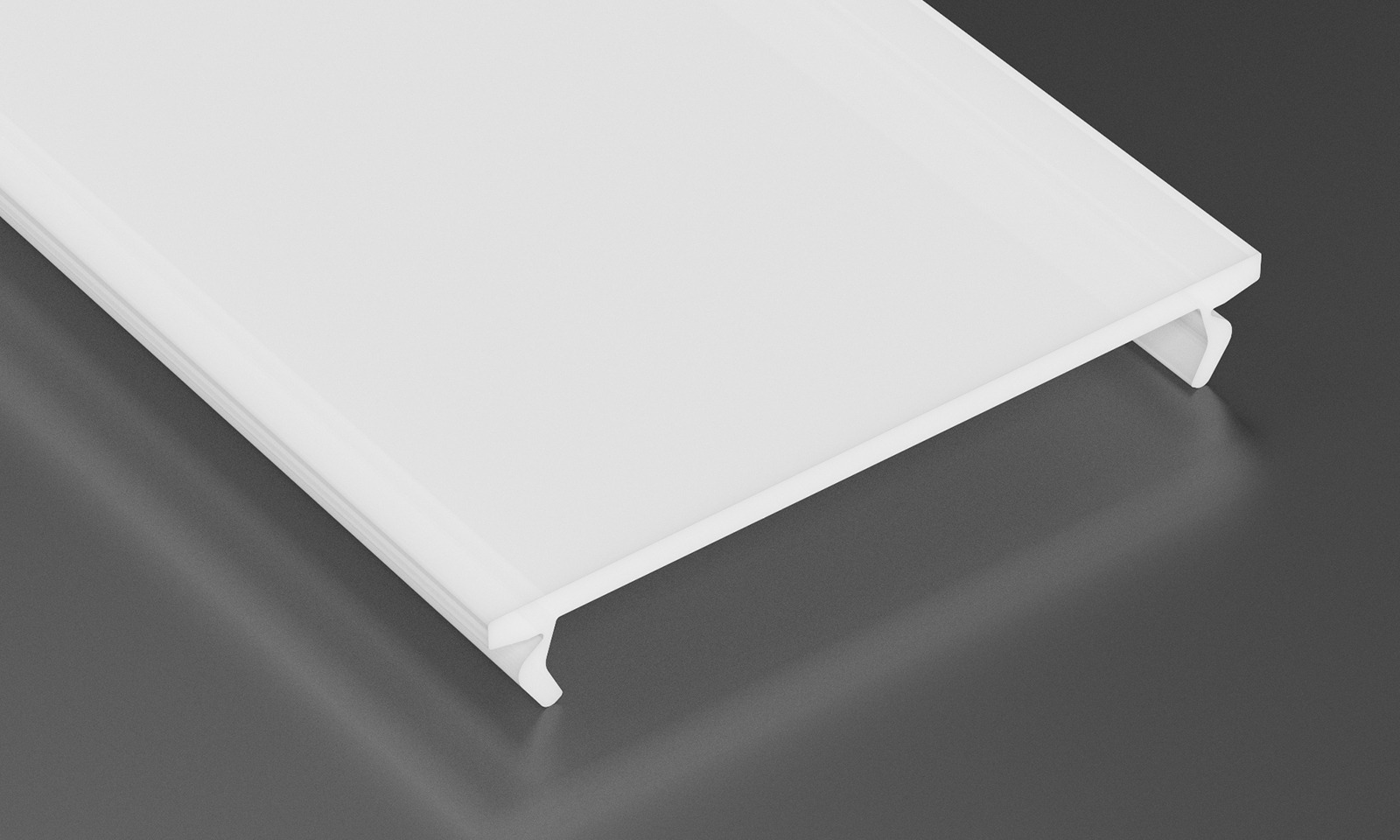 Dispersor mat profil alum incastrat la ml