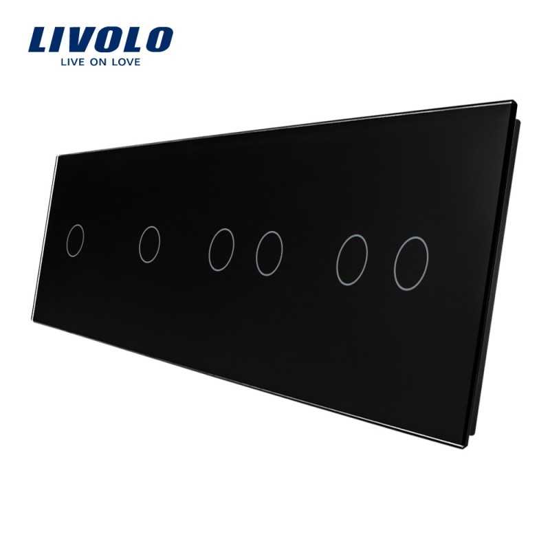 Panou intr dublu+simplu+dublu touch negru Liv