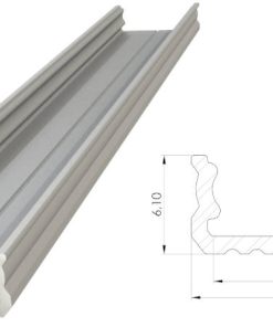 Profil aluminiu  anodizat  LINEA20 EF/TY 2M LC1020020