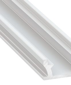 Profil aluminiu incastrat, tip TERRA, 2 metri, Alb