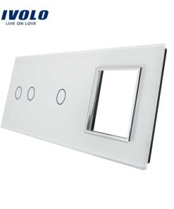 Ramă Întrerupător simplu + Priză simplă gold Liv    C7-C1/SR-13