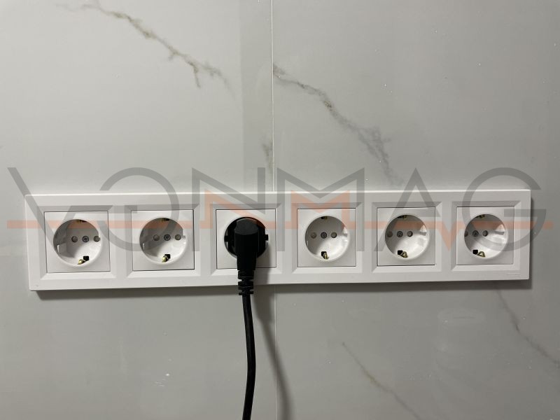 Rama 5 posturi alba Asfora Schneider EPH5800521
