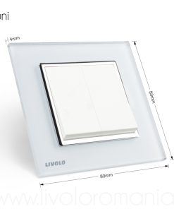 Intrerupator cap scara dublu alb Sedna Schneider