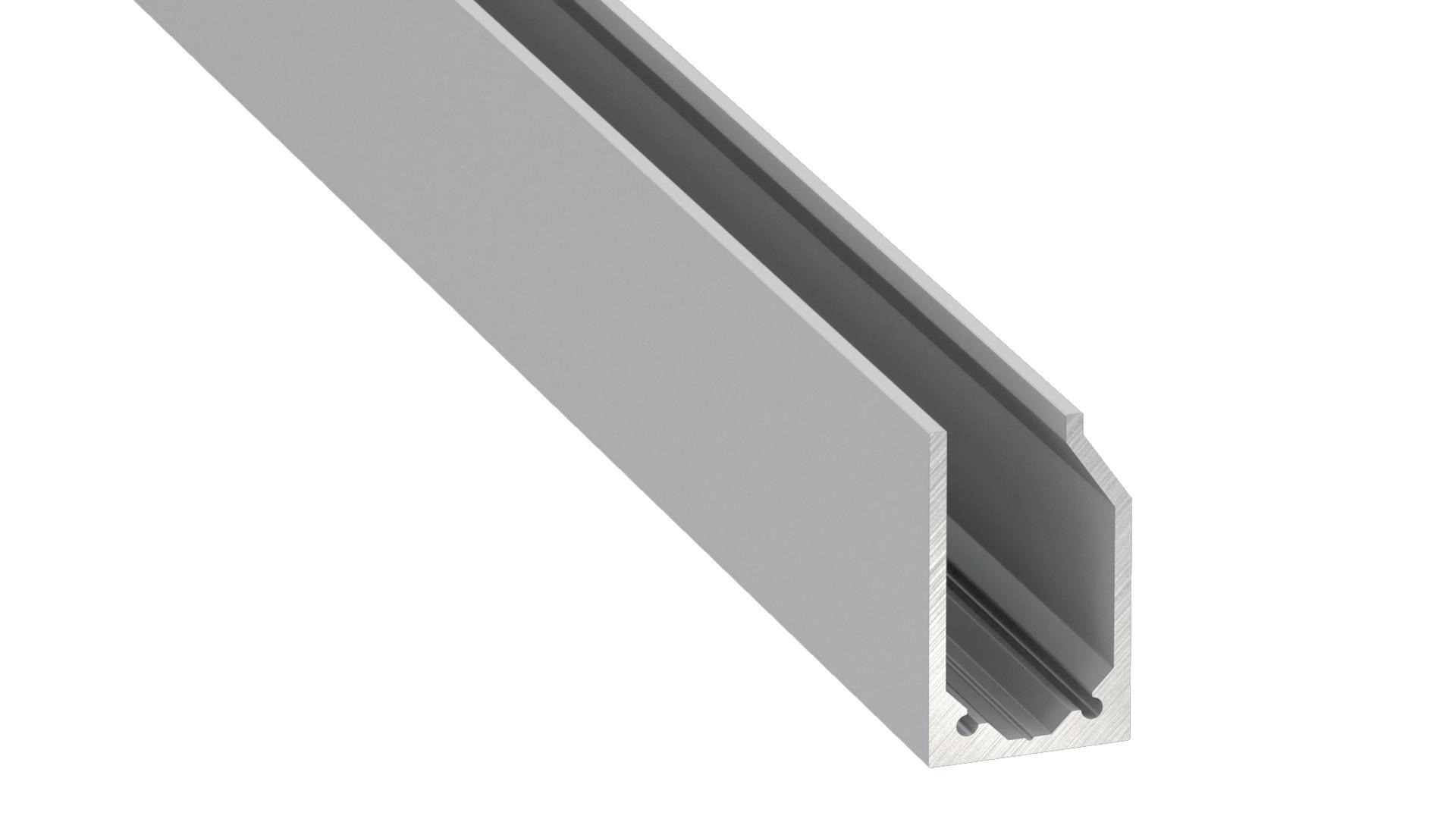 Profil aluminiu I6 2m gri