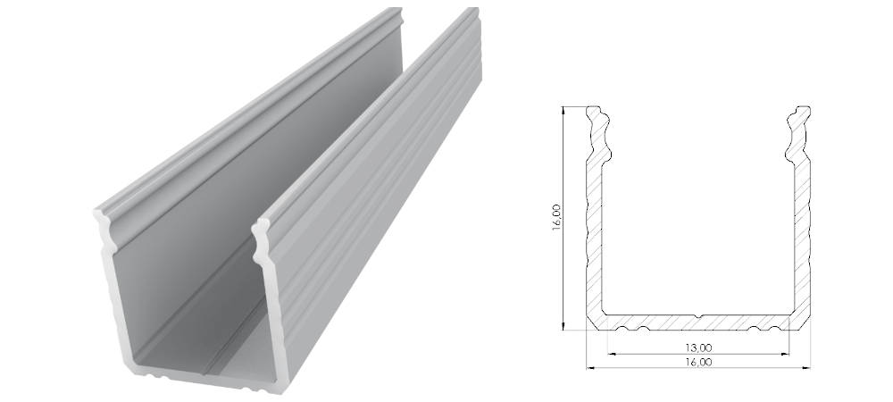 Profesjonalna przesłona z poliwęglanu, kolor mleczny (professional PC cover) MILK 4150mm